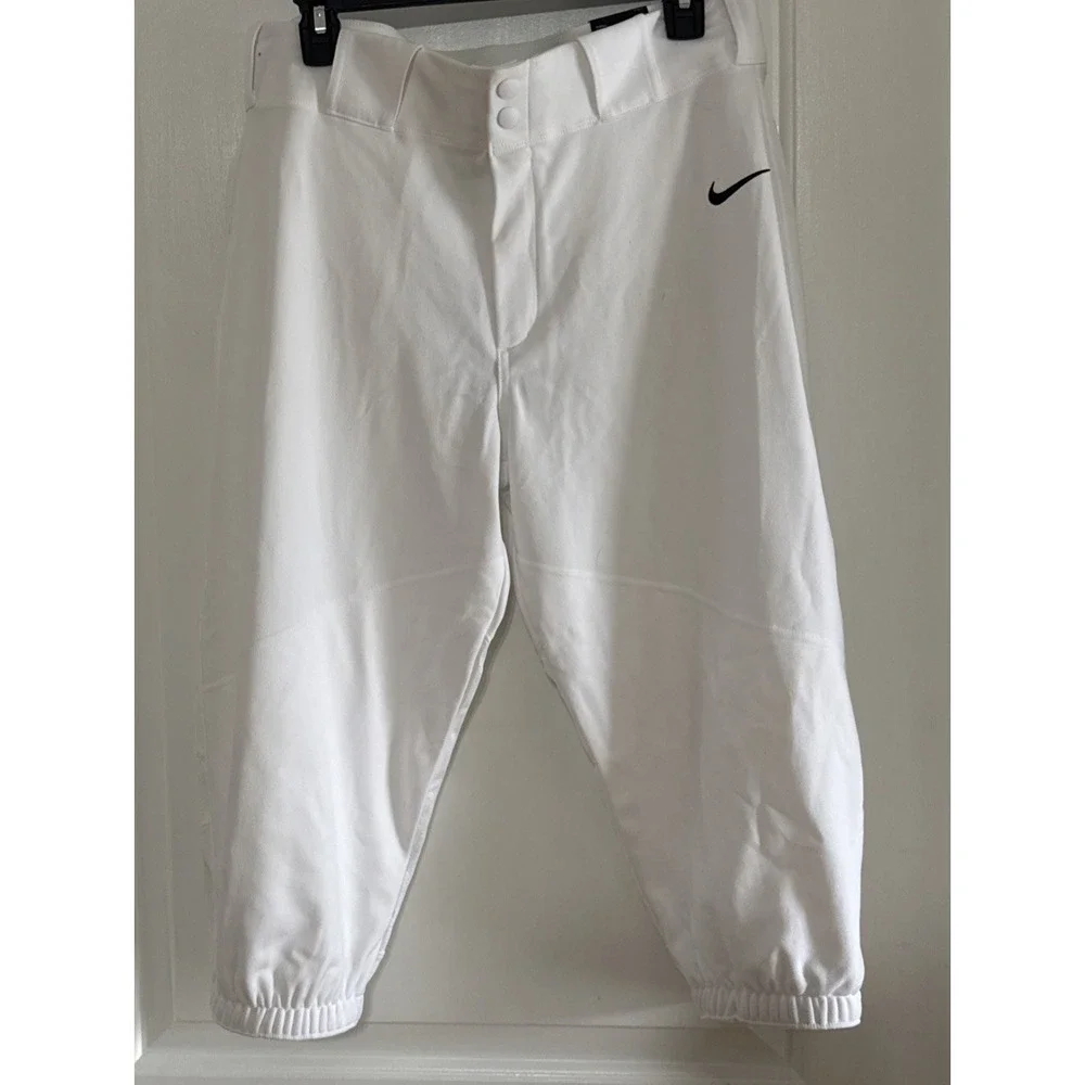 Nike BSBL‎ Vapor Pro Slim Fit High Cut Sz L White Pants